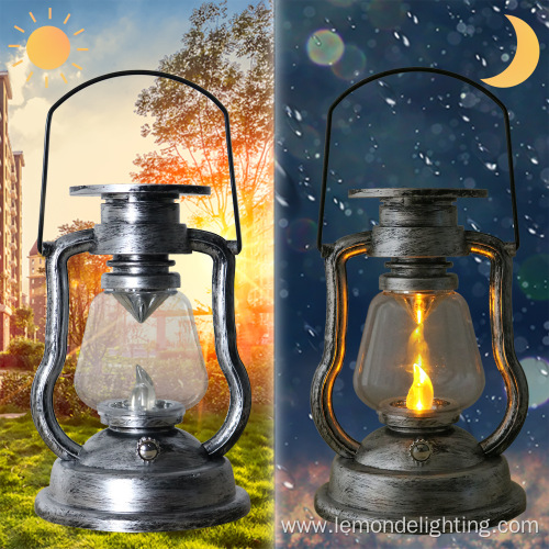 Landscape Garden Light Flame Candle Camping Lamp Lantern